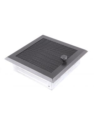 Ventilation grate 16x16cm with venetian blind graphite