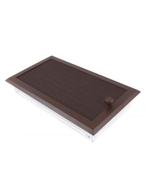 Ventilation grate 16x32cm with venetian blind glittery brown