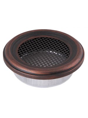 Round ventilaton grate 125mm copper patina