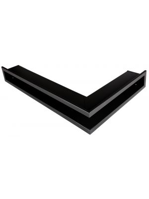 Open ventilation bar right corner  80x40x6cm black matt