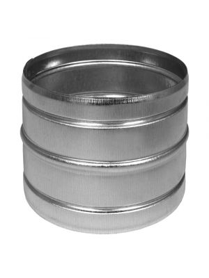 Round connector for flexible ducts 130mm galvanized