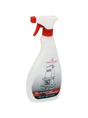 Fireplace glass cleaner