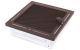Ventilation grate TREND 16x16cm with venetian blind glittery brown