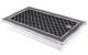 Ventilation grate DECO 16x32cm with venetian blind silver patina