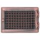 Stylish ventilation grate 21x32cm with venetian blind copper patina