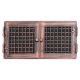 Stylish ventilation grate 21x43cm with venetian blind copper patina