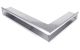Open ventilation bar right corner  80x40x6cm stainless steel (inox)