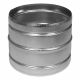 Round connector for flexible ducts 100mm galvanized