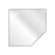 Glass corner-floorplate pentagonal 1100x1100x6mm