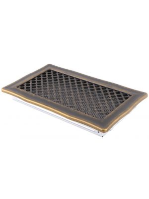 Ventilation grate DECO 16x32cm golden patina