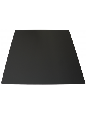 Steel floorplate 80x100cm black matt