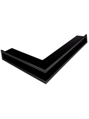 Open ventilation bar left corner  60x40x6cm black matt