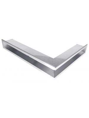 Open ventilation bar right corner  80x40x6cm stainless steel (inox)