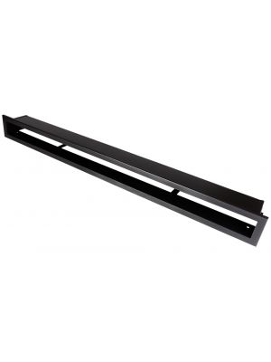 Open ventilation bar 100x6cm black matt