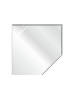 Glass corner-floorplate pentagonal 1100x1100x6mm